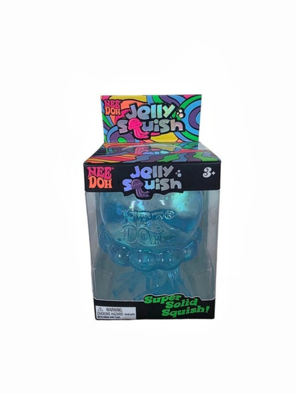 *AUTHENTIC* NeeDoh Jelly Squish Super Soft Squish Blue Squishy Toy NWT